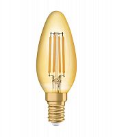 Лампа светодиодная филаментная Vintage 1906 LED CL B FIL GOLD 35 non-dim 4W/825 4Вт тепл. бел. E14 (замена 35Вт) зол. OSRAM 4058075293434 в Максэлектро