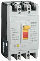 Выключатель автоматический 3п 80А 18кА ВА66-31 GENERICA SAV10-3-0080-G в Максэлектро