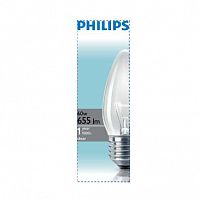 Лампа накаливания Stan 60Вт E27 230В B35 CL 1CT/10X10F Philips 921501544237 в Максэлектро