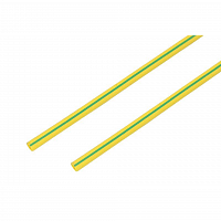 Трубка термоусадочная 6.0/3.0 1м желт./зел. Rexant 20-6007 в Максэлектро