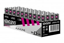 Элемент питания алкалиновый AAA/LR03 1.5В Alkaline Pack-40 (уп.40шт) ФАZА 5023024 в Максэлектро
