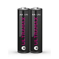 Элемент питания алкалиновый AA/LR6 1.5В Ultra Max LR6UM-B2 BL-2 (уп.2шт) ФАZА 5042995 в Максэлектро