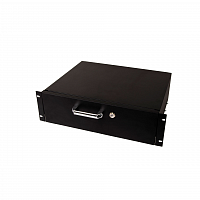 Выдвижной ящик для документов глубиной 355мм, высота 3U, цвет-черный (SNR-CASE-355-3U-B) в Максэлектро