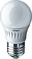 Лампа светодиодная 94 477 NLL-P-G45-5-230-2.7K-E27 5Вт шар 2700К тепл. бел. E27 330лм 176-264В Navigator 94477 в Максэлектро