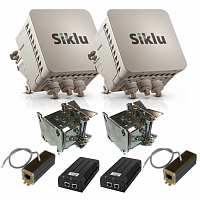 РРЛ Siklu EH-600T производительность 500 Мбит/с (расширение до 1 Гбит/с), дистанция до 500 метров (комплект) в Максэлектро