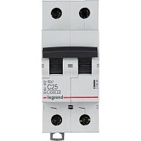 Выключатель автоматический модульный 2п C 25А 4.5кА RX3 Leg 419699 в Максэлектро