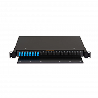 Оптический кросс NIKOMAX 19" Premium Line, 1U, укомплектованный на 8 портов SC/UPC (8 одинарных SC/UPC адаптеров) SM 9/125 OS2, выдвижной в Максэлектро
