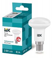 Лампа светодиодная Eco 3Вт R39 4000К нейтр. бел. E14 270лм 230-240В IEK LLE-R39-3-230-40-E14 в Максэлектро