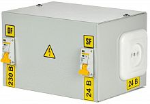 Ящик с понижающим трансформатором ЯТП 0.25 220/24В (2 авт. выкл.) IEK MTT12-024-0250 в Максэлектро