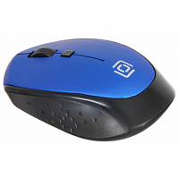 Мышь Оклик 488MW черный/синий оптическая (1600dpi) беспроводная USB для ноутбука (4but) в Максэлектро