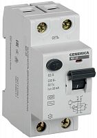 Выключатель дифференциального тока (УЗО) 2п 63А 30мА тип AC ВД1-63 GENERICA MDV15-2-063-030 в Максэлектро