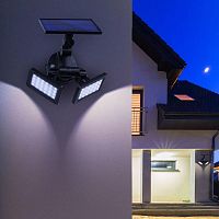 Светильник садовый фасадный ERAFS020-41 2х24LED 180лм с двумя световыми панелями солнечная батарея ЭРА Б0044489 в Максэлектро