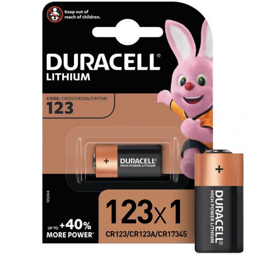 Элемент питания литиевый CR123 BP-1 ULTRA (блист.1шт) Duracell A0001263 в Максэлектро