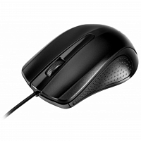 Мышь Оклик 225M черный оптическая (1200dpi) USB для ноутбука (3but) в Максэлектро