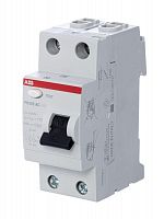 Выключатель дифференциального тока (УЗО) 2п 63А 30мА тип AC FH202 ABB 2CSF202004R1630 в Максэлектро