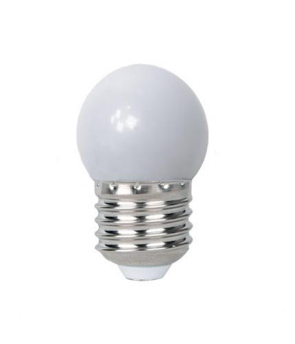 Лампа светодиодная PLED-ECO 1Вт G45 шар 4500К нейтр. бел. E27 для Белт-лайт JazzWay 5040663 в Максэлектро