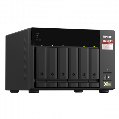 Сетевое хранилище Qnap TS-673A-8G, 6xSATA 2,5", 3,5", 2x1000Base-T, 2x2500Base-T, без дисков в Максэлектро