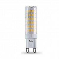 Лампа светодиодная LED6-G9/830/G9 6Вт капсульная 3000К теплый G9 530лм 220В Camelion 12246 в Максэлектро