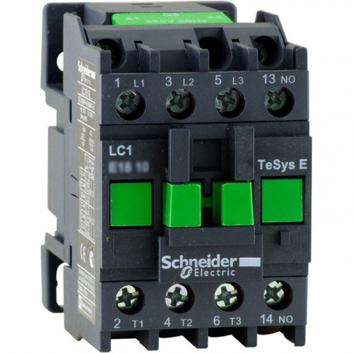 Контактор TeSys E 3п 6А кат. 220В AC 1НО AC-3 SchE LC1E0610M5 в Максэлектро