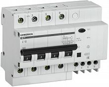 Выключатель автоматический дифференциального тока 4п 10А 30мА АД14 GENERICA MAD15-4-010-C-030 в Максэлектро