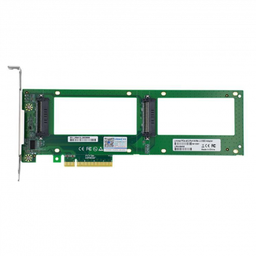 Адаптер LR-Link LRNV94N8 2xU.2 SFF-8639 SSD для PCI Express 3.0 Gen3 x8 в Максэлектро