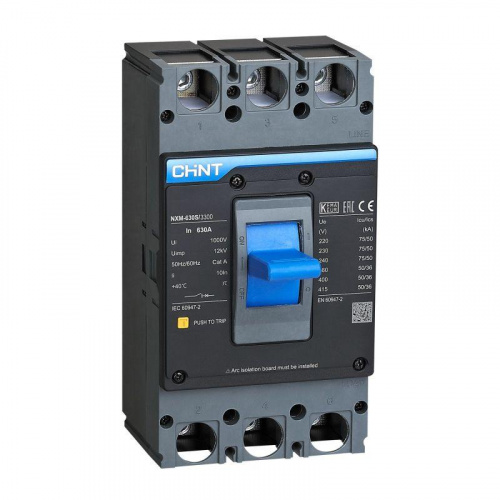 Выключатель автоматический 3п 500А 50кА NXM-630S (R) CHINT 131374 в Максэлектро