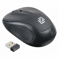 Мышь Оклик 665MW черный оптическая (1600dpi) беспроводная USB для ноутбука (3but) в Максэлектро