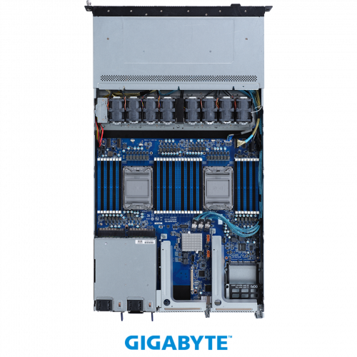 Платформа Gigabyte 1U R182-N20, До двух процессоров Intel  Xeon Scalable Gen3, DDR4, 10x2,5" SATA/SAS/Gen4 NVMe, 2x1000Base-T в Максэлектро