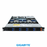 Платформа Gigabyte 1U R182-Z91, До двух процессоров AMD EPYC 7003, DDR4, 8x2.5" SATA/SAS, 2 x 2.5" NVMe, 2x1000Base-T в Максэлектро
