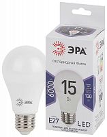 Лампа светодиодная A60-15W-860-E27 грушевидная 1200лм ЭРА Б0031396 в Максэлектро