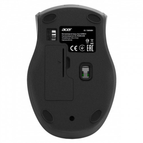 Мышь Acer OMR031 черный/синий оптическая (1600dpi) беспроводная USB (3but) в Максэлектро