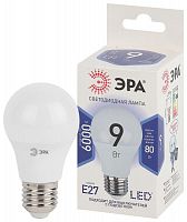 Лампа светодиодная LED A60-9W-860-E27 A60 9Вт груша E27 холод. бел. ЭРА Б0032248 в Максэлектро