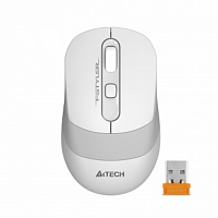Мышь A4Tech Fstyler FG10 белый/серый оптическая (2000dpi) беспроводная USB (3but) в Максэлектро
