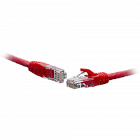 Коммутационный шнур U/UTP 4-х парный cat.5e 1.0м PVC standart красный в Максэлектро