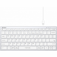Клавиатура A4Tech Fstyler FBX51C белый USB беспроводная BT/Radio slim Multimedia (FBX51C WHITE) в Максэлектро