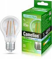 Лампа светодиодная LED9-A60-FL/845/E27 9Вт грушевидная 220В Camelion 13233 в Максэлектро