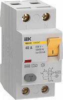 Выключатель дифференциального тока (УЗО) 2п 40А 30мА 6кА тип A ВД3-63 KARAT IEK MDV21-2-040-030 в Максэлектро