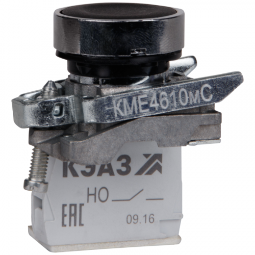 Кнопка КМЕ4501мС-черный-0но+1нз-цилиндр-IP54 КЭАЗ 275181 в Максэлектро