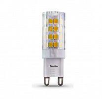 Лампа светодиодная LED4-G9/830/G9 4Вт капсульная 3000К теплый G9 340лм 220В Camelion 12244 в Максэлектро