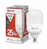 Лампа светодиодная высокомощная LED-HP-PRO 25Вт цилиндр 4000К нейтр. бел. E27 2380лм 230В IN HOME 4690612031057 в Максэлектро