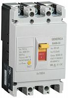 Выключатель автоматический 3п 160А 20кА ВА66-33 GENERICA SAV20-3-0160-G в Максэлектро