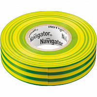 Изолента ПВХ 19мм (рул.20м) жел/зел. NIT-A19-20/YG Navigator 71115 в Максэлектро