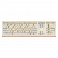Клавиатура + мышь Acer OCC200 клав:бежевый/коричневый мышь:бежевый/коричневый USB беспроводная slim в Максэлектро