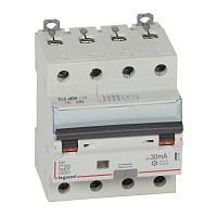Выключатель автоматический дифференциального тока 4п C 20А 30мА тип AC 10кА DX3 4мод. Leg 411187 в Максэлектро