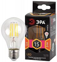 Лампа светодиодная филаментная F-LED A60-15W-827-E27 A60 15Вт груша E27 тепл. бел. ЭРА Б0046981 в Максэлектро