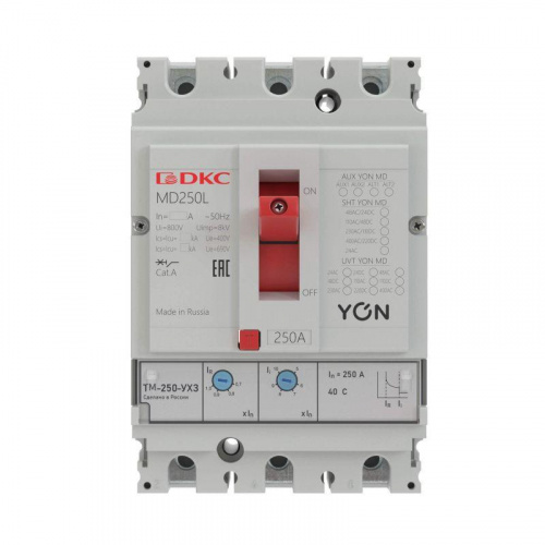 Выключатель автоматический 3п 25А 50кА Ir 0.7…1xIn YON MD250F-TM025 в Максэлектро
