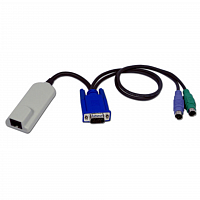 Адаптер для подключения серверов к KVM Avocent, с PS2 клавиатурой, мышью и VGA монитором в Максэлектро
