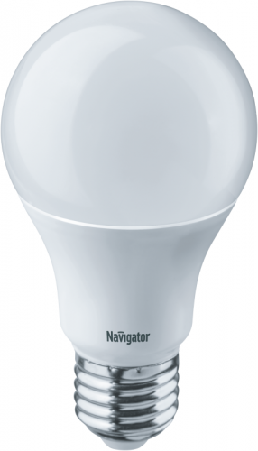 Лампа светодиодная 94 385 NLL-A60/A55-7-230-2.7K-E27 7Вт грушевидная 2700К тепл. бел. E27 525лм 176-264В Navigator 94385 в Максэлектро