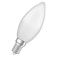 Лампа светодиодная LED Antibacterial B 5.5Вт свеча матовая 2700К тепл. бел. E14 470лм 220-240В угол пучка 220град. бактерицидн. покрыт. (замена 50Вт) OSRAM 4058075561373 в Максэлектро