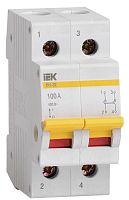 Выключатель нагрузки ВН-32 100А/2П IEK MNV10-2-100 в Максэлектро